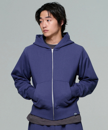 UNISEX ERA HEAVY HOODED ZIP-UP - INK NAVY