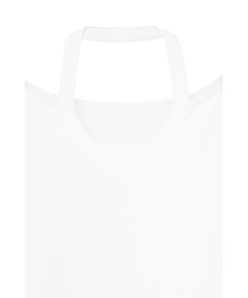 CLANE(クラネ)の「W FACE NOTCHED RIB OVER TOPS(Tシャツ/カットソー・レディース・サックスブルー/ブラック/ホワイト・F)」の22枚目の写真
