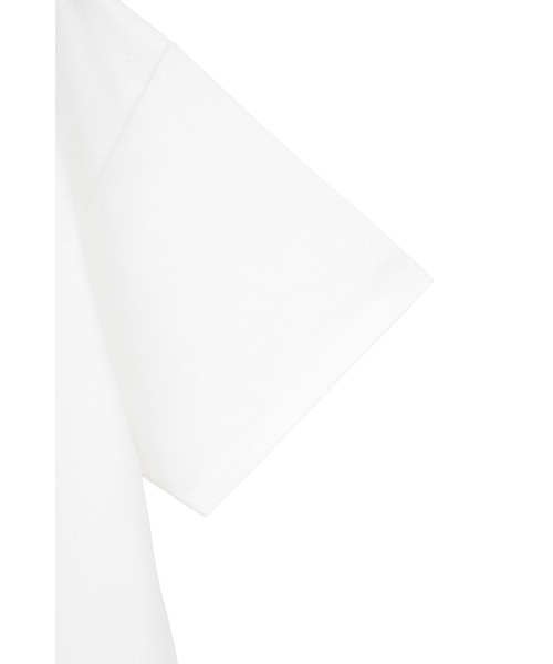 CLANE(クラネ)の「W FACE NOTCHED RIB OVER TOPS(Tシャツ/カットソー・レディース・サックスブルー/ブラック/ホワイト・F)」の22枚目の写真