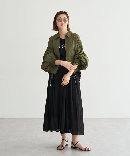 YECCA VECCA（イェッカヴェッカ）の「ドライタッチシアーキュロットパンツ（その他パンツ・レディース・ブラウン/ブラック・FREE）」の3枚目の写真