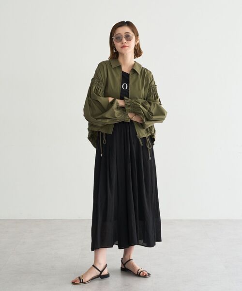 YECCA VECCA（イェッカヴェッカ）の「ドライタッチシアーキュロットパンツ（その他パンツ・レディース・ブラウン/ブラック・FREE）」の5枚目の写真