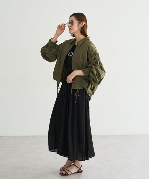 YECCA VECCA（イェッカヴェッカ）の「ドライタッチシアーキュロットパンツ（その他パンツ・レディース・ブラウン/ブラック・FREE）」の6枚目の写真