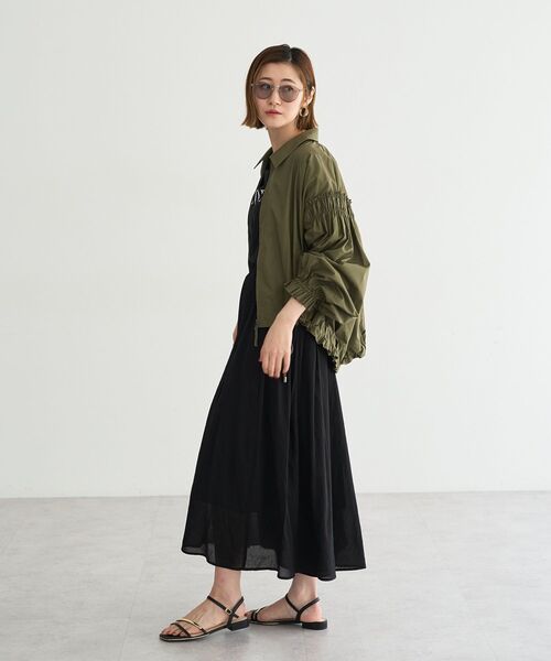 YECCA VECCA（イェッカヴェッカ）の「ドライタッチシアーキュロットパンツ（その他パンツ・レディース・ブラウン/ブラック・FREE）」の8枚目の写真