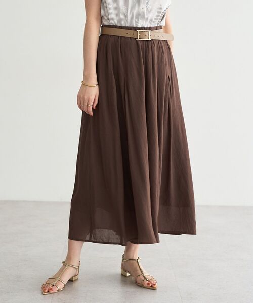 YECCA VECCA（イェッカヴェッカ）の「ドライタッチシアーキュロットパンツ（その他パンツ・レディース・ブラウン/ブラック・FREE）」の16枚目の写真