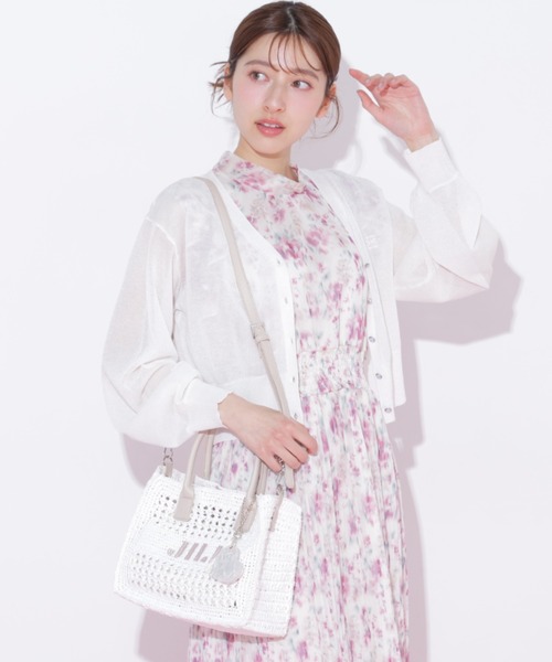 JILL by JILL STUART（ジルバイジルスチュアート）の「スクエアロゴトート（ショルダーバッグ・レディース・ベージュ/ブルー/ピンク/ホワイト・FREE）」の21枚目の写真