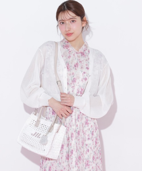 JILL by JILL STUART（ジルバイジルスチュアート）の「スクエアロゴトート（ショルダーバッグ・レディース・ベージュ/ブルー/ピンク/ホワイト・FREE）」の22枚目の写真