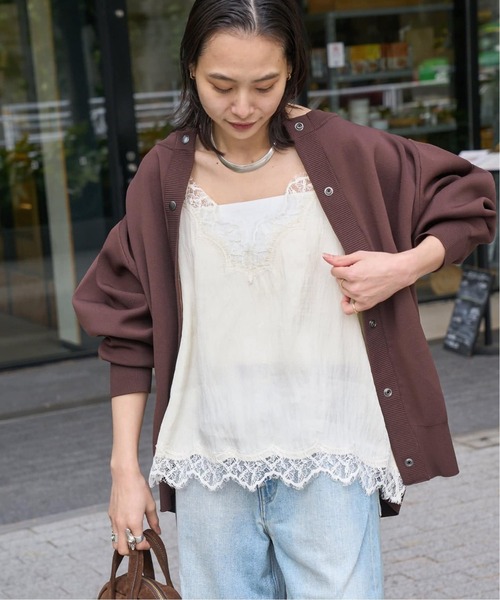 JOURNAL STANDARD（ジャーナルスタンダード）の「《追加5》フィブリルリヨセルキャミ（シャツ/ブラウス・レディース・ブラック/アイボリー・FREE）」の16枚目の写真
