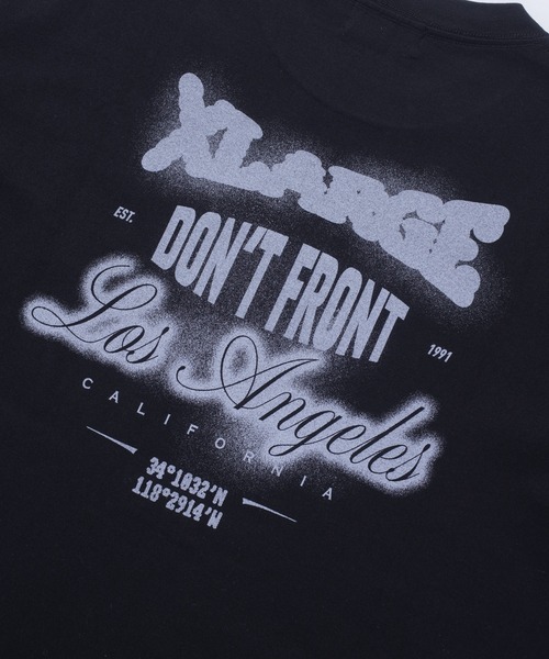 XLARGE(エクストララージ)の「SPRAY PRINTED S/S TEE(Tシャツ/カットソー・メンズ・ブラック/ホワイト/ネイビー・S/M/L/XL)」の5枚目の写真