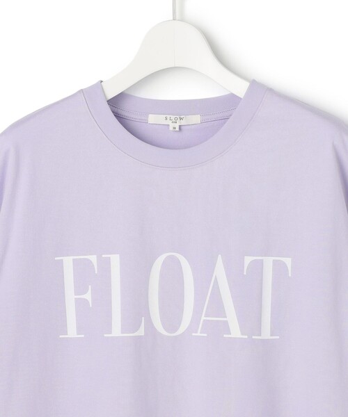 23区 L(ニジュウサンクオオキイサイズ)の「ヴィンテージライクジャージー クロップド ロゴ Tシャツ(Tシャツ/カットソー・レディース・グレー系/ライラック系/ホワイト系/オレンジ系・46/44)」の6枚目の写真