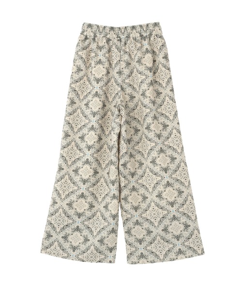CRAFT STANDARD BOUTIQUE(クラフトスタンダードブティック)の「接触冷感 プリントイージーパンツ(その他パンツ・レディース・グリーン/ライトベージュ・L/M)」の10枚目の写真