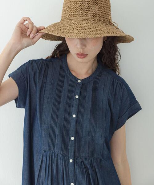 URBAN RESEARCH Sonny Label(アーバンリサーチサニーレーベル)の「デニムピンタックヨークフレンチワンピース(ワンピース・レディース・ライトインディゴブルー/インディゴブルー・FREE)」の22枚目の写真