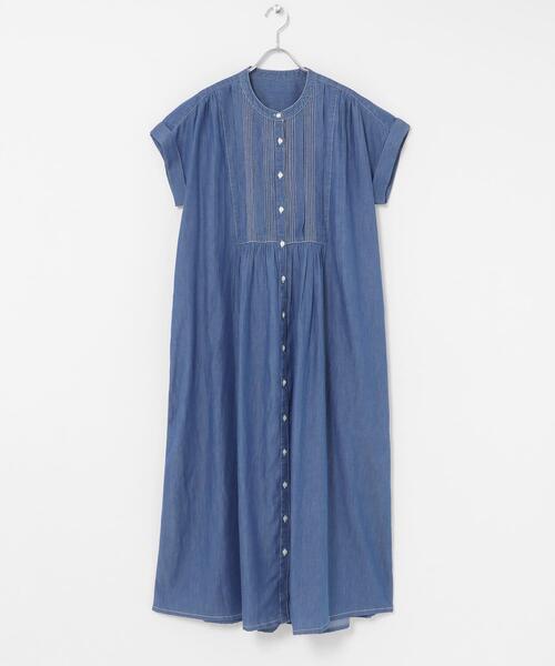 URBAN RESEARCH Sonny Label(アーバンリサーチサニーレーベル)の「デニムピンタックヨークフレンチワンピース(ワンピース・レディース・ライトインディゴブルー/インディゴブルー・FREE)」の19枚目の写真