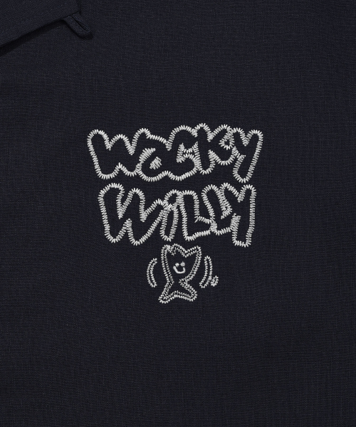Wacky WiLLy（ワッキーウィリー）の「リネン半袖シャツネイビー（シャツ/ブラウス・レディース・その他・SMALL/MEDIUM/LARGE/X-LARGE）」の5枚目の写真
