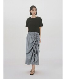 MIDIUMISOLID for Ladies ドローストリングスカート