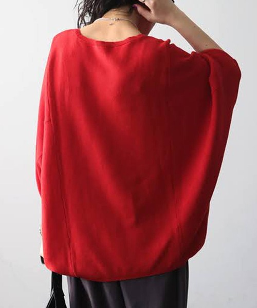 antiqua（アンティカ）の「ドルマン ニット パンツ コーデセット（ニット/セーター・レディース・ベージュ系その他/ブルー/ブラック/レッド・LARGE/MEDIUM）」の16枚目の写真