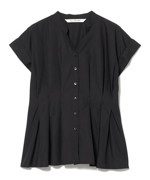 Ray BEAMS(レイビームス)の「タック ウエスト スキッパー シャツ(シャツ/ブラウス・レディース・ホワイト/ブラック・ONE SIZE)」の19枚目の写真