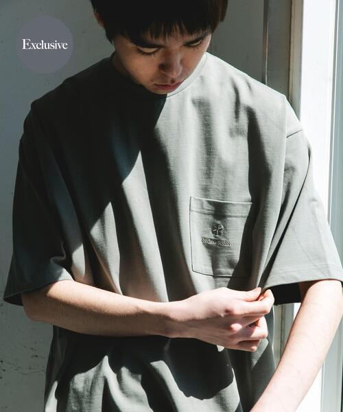 Snow Peak（スノーピーク）の「『別注』Snow Peak Apparel×DOORS　POCKET LOGO SHORT-SLEEVE T-SHIRTS（Tシャツ/カットソー・メンズ・ホワイト/ブルー/チャコールグレー/グリーン・X-LARGE/LARGE/MEDIUM）」の3枚目の写真