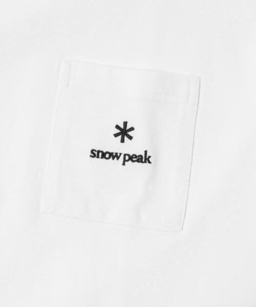 Snow Peak（スノーピーク）の「『別注』Snow Peak Apparel×DOORS　POCKET LOGO SHORT-SLEEVE T-SHIRTS（Tシャツ/カットソー・メンズ・ホワイト/ブルー/チャコールグレー/グリーン・X-LARGE/LARGE/MEDIUM）」の12枚目の写真