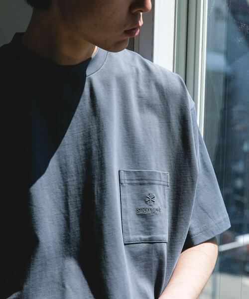 Snow Peak（スノーピーク）の「『別注』Snow Peak Apparel×DOORS　POCKET LOGO SHORT-SLEEVE T-SHIRTS（Tシャツ/カットソー・メンズ・ホワイト/ブルー/チャコールグレー/グリーン・X-LARGE/LARGE/MEDIUM）」の15枚目の写真
