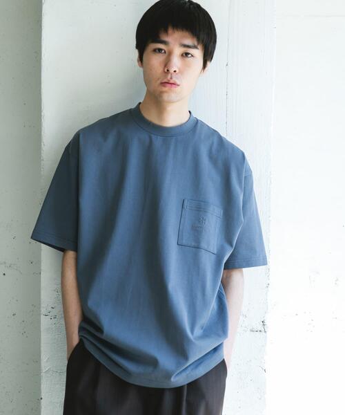 Snow Peak（スノーピーク）の「『別注』Snow Peak Apparel×DOORS　POCKET LOGO SHORT-SLEEVE T-SHIRTS（Tシャツ/カットソー・メンズ・ホワイト/ブルー/チャコールグレー/グリーン・X-LARGE/LARGE/MEDIUM）」の17枚目の写真