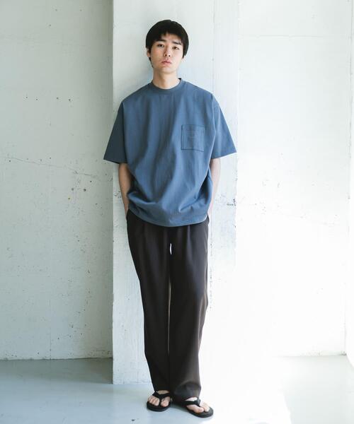 Snow Peak（スノーピーク）の「『別注』Snow Peak Apparel×DOORS　POCKET LOGO SHORT-SLEEVE T-SHIRTS（Tシャツ/カットソー・メンズ・ホワイト/ブルー/チャコールグレー/グリーン・X-LARGE/LARGE/MEDIUM）」の19枚目の写真