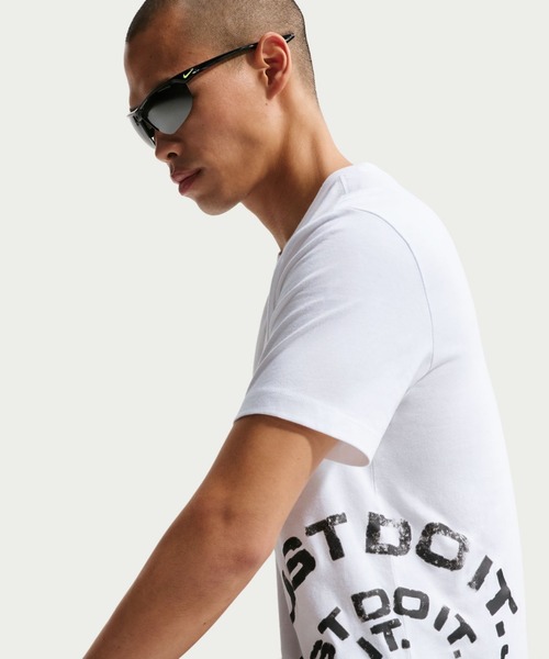 NIKE（ナイキ）の「ナイキ NIKE ナイキ NSW STD SPIRAL JDI S/S Tシャツ（Tシャツ/カットソー・メンズ・ホワイト/ブラック・S/M/L/LL/3L）」の3枚目の写真