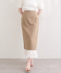 natural couture | レースレイヤードスカート(スカート)