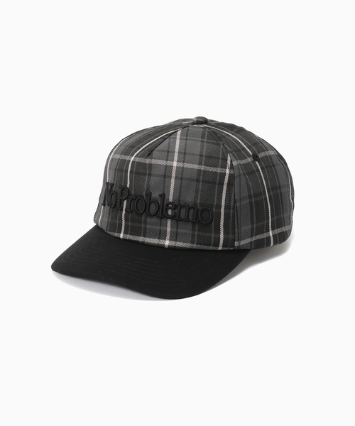 No Problemo(ノープロブレモ)の「No Problemo /ノープロブレモ PLAID CAP(キャップ・メンズ・ブラック・FREE)」の1枚目の写真