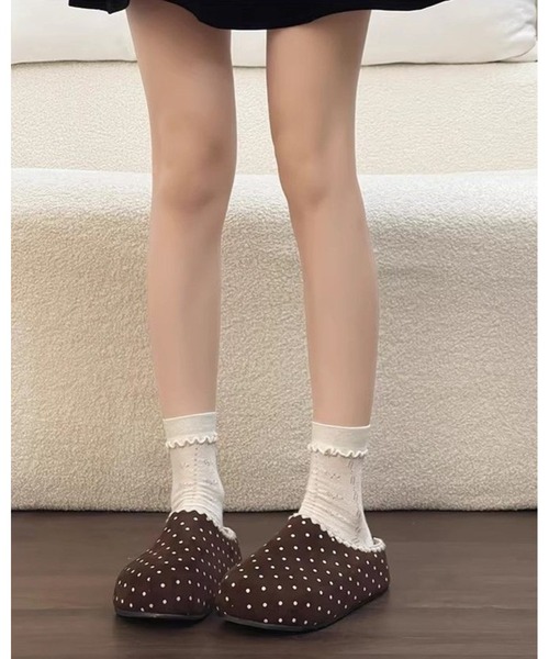 inst.ALL(インストール)の「ドット柄レースクロッグ(サンダル・レディース・キャメル/ブラウン/ブラック・24.0cm/23.5cm/24.5cm)」の9枚目の写真