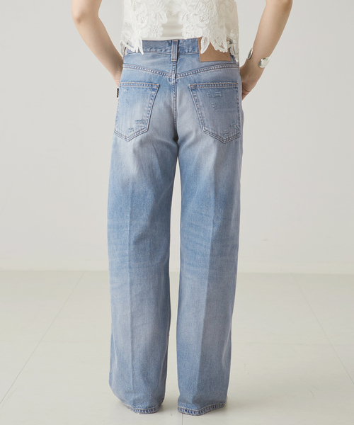 journal standard L'essage(ジャーナルスタンダードレサージュ)の「HAIKURE/ハイクル WINNY BROKEN CELESTIAL デニムパンツ(デニムパンツ・レディース・ブルー・25/24/23)」の5枚目の写真