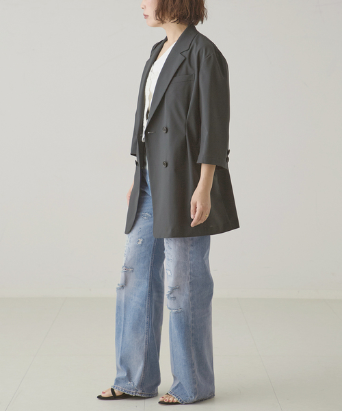 journal standard L'essage(ジャーナルスタンダードレサージュ)の「HAIKURE/ハイクル WINNY BROKEN CELESTIAL デニムパンツ(デニムパンツ・レディース・ブルー・25/24/23)」の7枚目の写真