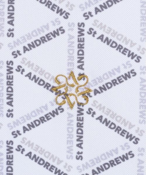 St ANDREWS（セントアンドリュース）の「【吸水速乾】COOLMAXライアングルロゴプリント半袖シャツ (WOMENS)（ポロシャツ・レディース・ブラック/ホワイト・S/M/L）」の22枚目の写真