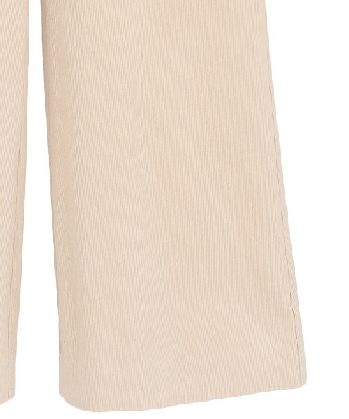 CLANE（クラネ）の「CLANE/クラネ/CORDUROY ALL IN ONE（つなぎ/オールインワン・レディース・ブラック/アイボリー・1）」の5枚目の写真