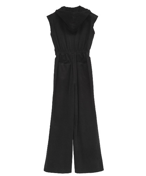 CLANE（クラネ）の「CLANE/クラネ/CORDUROY ALL IN ONE（つなぎ/オールインワン・レディース・ブラック/アイボリー・1）」の7枚目の写真