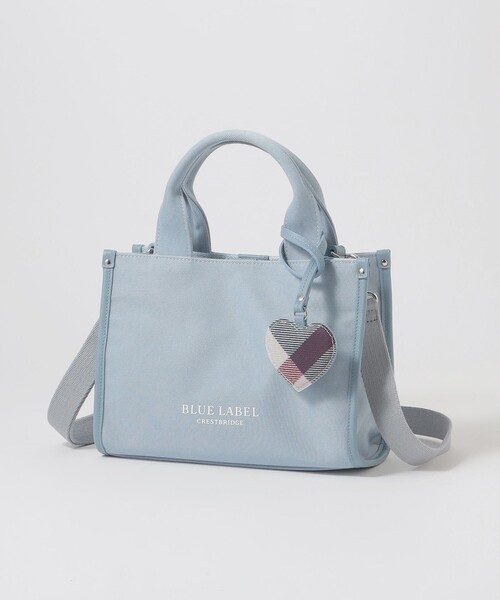 セール】ハートチャーム付きミニトート（ハンドバッグ）｜BLUE LABEL