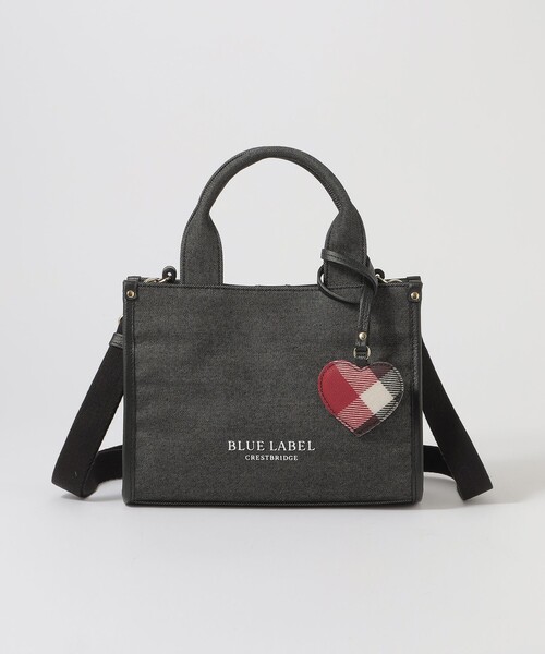 BLUE LABEL CRESTBRIDGE(ブルーレーベルクレストブリッジ)の「ハートチャーム付きミニトート(ハンドバッグ・レディース・ブラック/ライトピンク/ロイヤルブルー・FREE)」の10枚目の写真