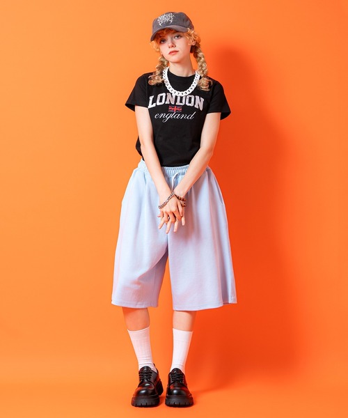 a.p.o.v.(エーピーオービー)の「a.p.o.v. クロップド丈クラックシルバー箔Y2KプリントTシャツ(レディース)(Tシャツ/カットソー・レディース・ブラック/ホワイト・ONESIZE)」の4枚目の写真