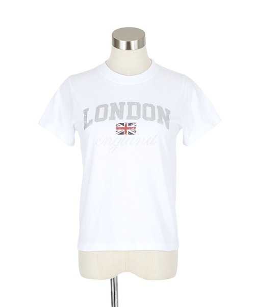a.p.o.v.(エーピーオービー)の「a.p.o.v. クロップド丈クラックシルバー箔Y2KプリントTシャツ(レディース)(Tシャツ/カットソー・レディース・ブラック/ホワイト・ONESIZE)」の12枚目の写真