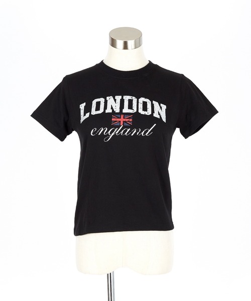 a.p.o.v.(エーピーオービー)の「a.p.o.v. クロップド丈クラックシルバー箔Y2KプリントTシャツ(レディース)(Tシャツ/カットソー・レディース・ブラック/ホワイト・ONESIZE)」の8枚目の写真