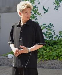 B omnivore/ビーオムニボー　STITCH S/S SHIRT ステッチシャツ