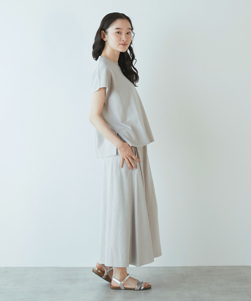 STAR&STRIPE（スターアンドストライプ）の「《別注》【STAR＆STRIPE /スターアンドストライプ】フレンチスリーブTシャツ（Tシャツ/カットソー・レディース・ライトグレー/スミクロ/イエロー・FREE）」の5枚目の写真