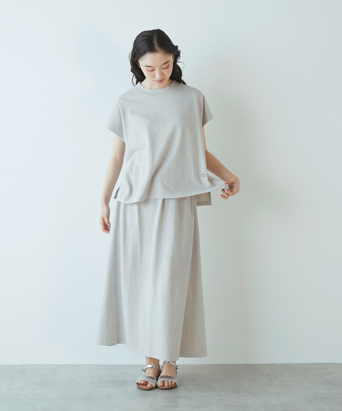STAR&STRIPE（スターアンドストライプ）の「《別注》【STAR＆STRIPE /スターアンドストライプ】フレンチスリーブTシャツ（Tシャツ/カットソー・レディース・ライトグレー/スミクロ/イエロー・FREE）」の9枚目の写真