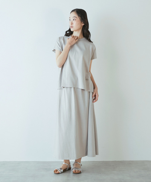 STAR&STRIPE（スターアンドストライプ）の「《別注》【STAR＆STRIPE /スターアンドストライプ】フレンチスリーブTシャツ（Tシャツ/カットソー・レディース・ライトグレー/スミクロ/イエロー・FREE）」の11枚目の写真