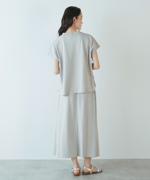 STAR&STRIPE（スターアンドストライプ）の「《別注》【STAR＆STRIPE /スターアンドストライプ】フレンチスリーブTシャツ（Tシャツ/カットソー・レディース・ライトグレー/スミクロ/イエロー・FREE）」の14枚目の写真