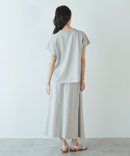 STAR&STRIPE（スターアンドストライプ）の「《別注》【STAR＆STRIPE /スターアンドストライプ】フレンチスリーブTシャツ（Tシャツ/カットソー・レディース・ライトグレー/スミクロ/イエロー・FREE）」の15枚目の写真
