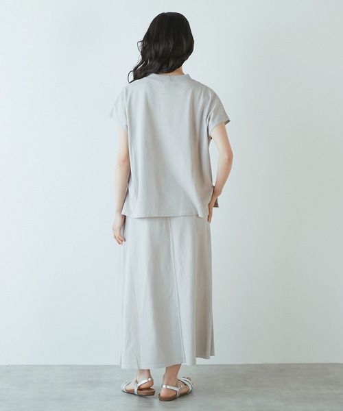 STAR&STRIPE（スターアンドストライプ）の「《別注》【STAR＆STRIPE /スターアンドストライプ】フレンチスリーブTシャツ（Tシャツ/カットソー・レディース・ライトグレー/スミクロ/イエロー・FREE）」の16枚目の写真