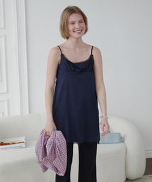 LACE SLIP MINI DRESS (NAVY)