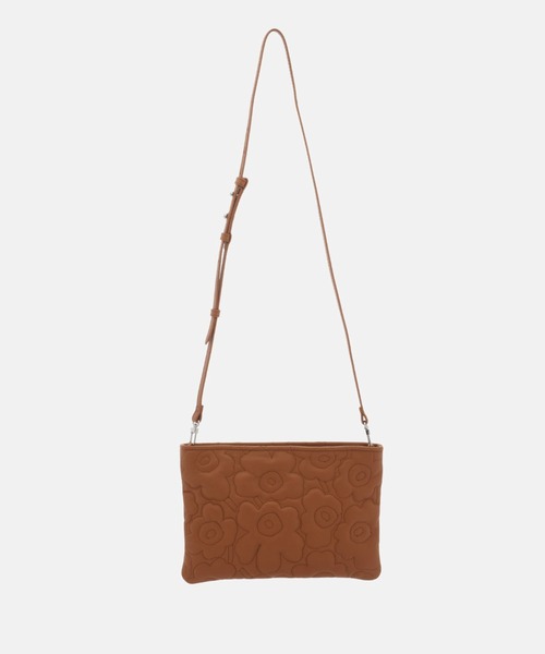 marimekkoショルダーバッグ本革型押しウニッコエンボス加工レザーマリメッコ Vieno Unikko / shoulder bag（ショルダーバッグ）｜marimekko