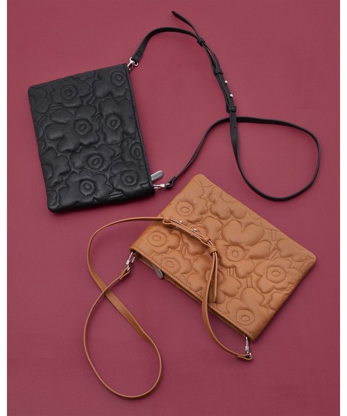 marimekko（マリメッコ）の「Vieno Unikko / shoulder bag（ショルダーバッグ・レディース・ブラック/ブラウン・FREE）」の6枚目の写真