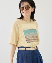 ROPE' PICNIC | フォトプリントシアーニットTシャツ(ニット/セーター)